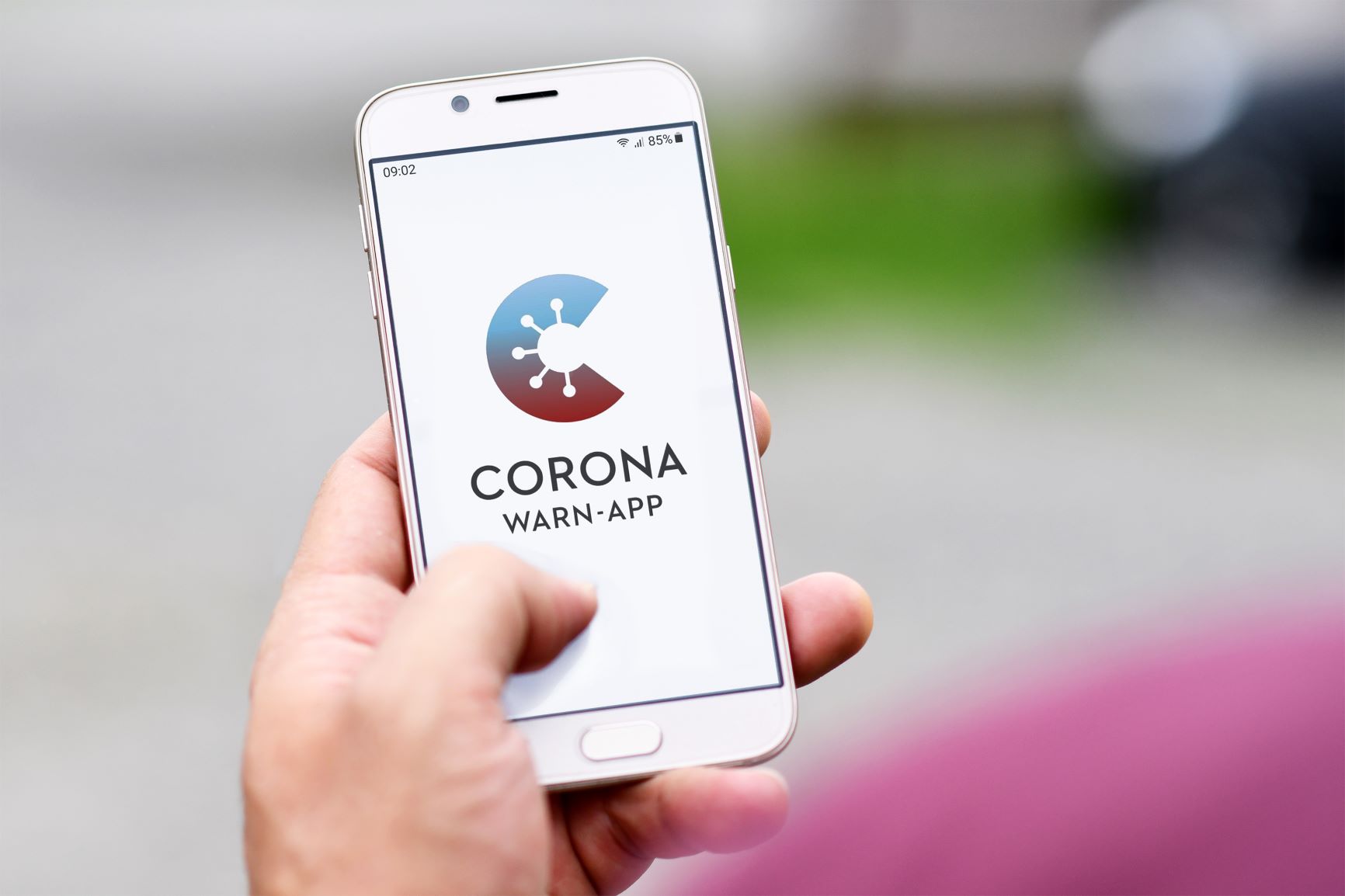 Die neue Corona Warn-App auf dem Smartphone